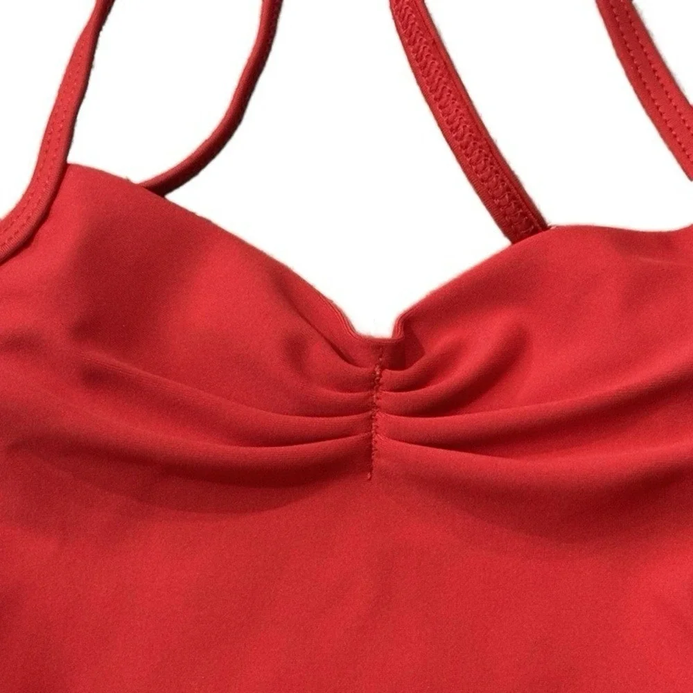 CS Mariia Crown Red Dance camisole‎ style dance ballet leotard Costume CS NWT